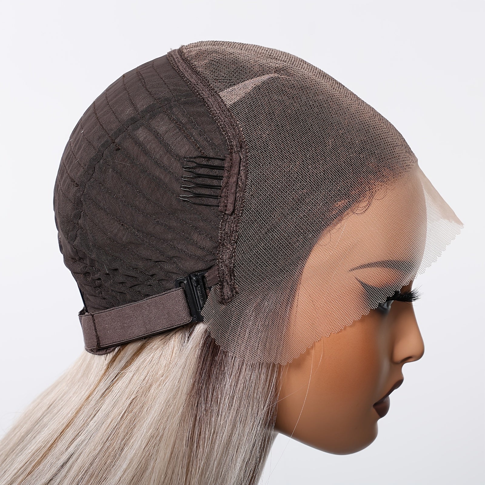 13X6 HD Lace Front Wig, 26 Inches of Smooth Ash Blonde Gradient Ultra-Long Straight Hair Wig, Density Memory, Comfortable And Non-Restrictive Lace Cap, Suitable for Daily Commuting, Fashion Events, And Versatile Styling