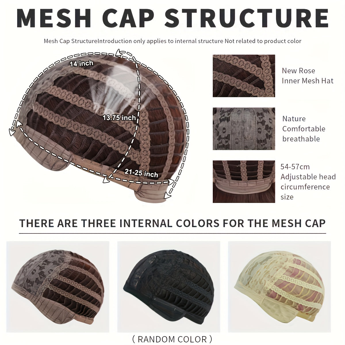 Women'S Brown Eight-Character Bangs Large Wave Curly Wig | Breathable, Adjustable Buckle, Suitable for Daily Wear, Dates, Commuting, Christmas and Holiday Dressing, Made of High Temperature Fiber