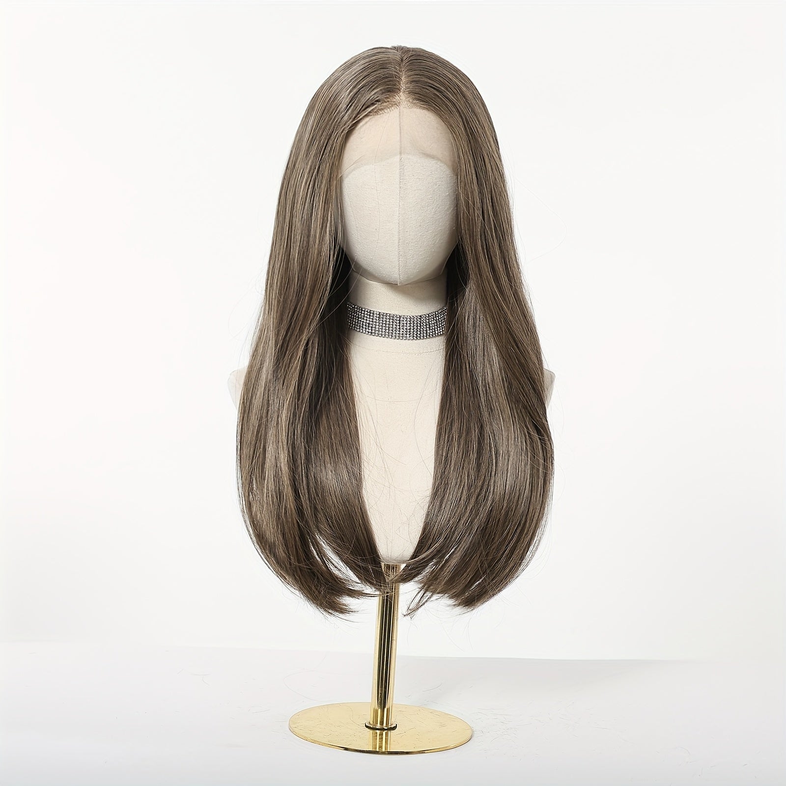 13x4 HD Transparent Front Lace Wig Glueless - 22Inch Straight Maroon Synthetic Hair with Natural Look & Comfort Fit | High-Temp Fiber for Daily Wear, Parties,, Music Events | Suitable for Skin Tones (No Glue Required)