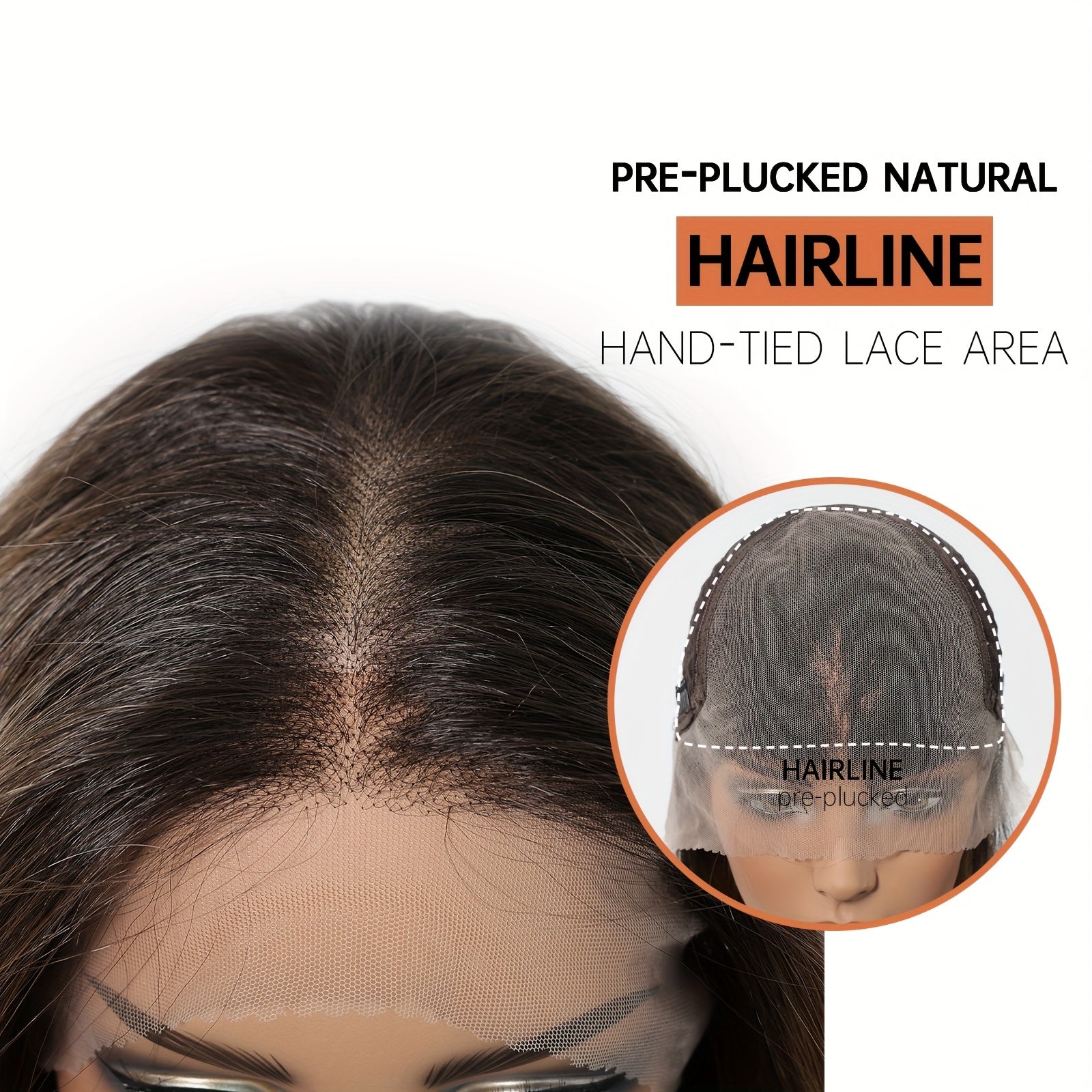 22-Inch Brown Straight Synthetic Lace Front Wig with 13X6 HD Transparent Lace, Designed for Daily Use, Christmas, Music Festivals, And Parties, Offering a Appearance And Comfortable Fit