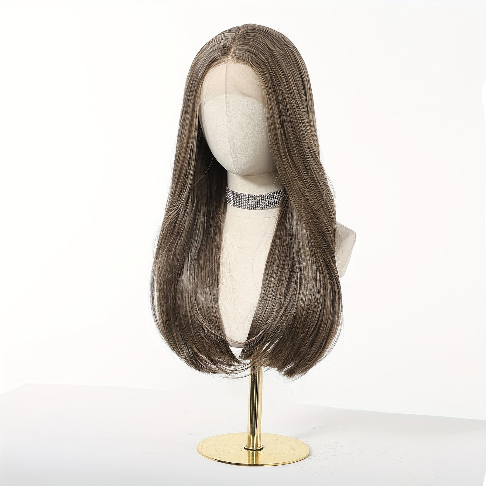 13x4 HD Transparent Front Lace Wig Glueless - 22Inch Straight Maroon Synthetic Hair with Natural Look & Comfort Fit | High-Temp Fiber for Daily Wear, Parties,, Music Events | Suitable for Skin Tones (No Glue Required)