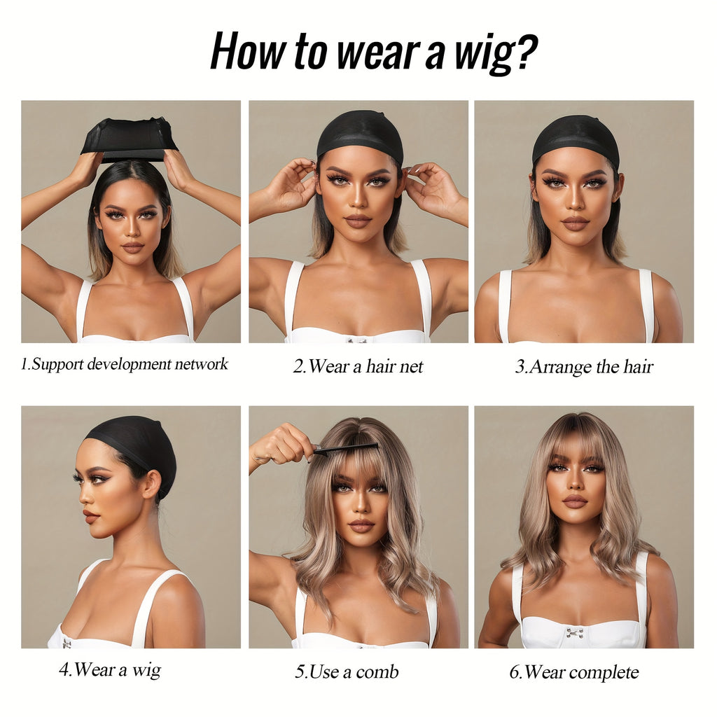 Women's Short Black Curly Wig with Volume - -Resistant Synthetic Hair Suitable for Parties, Cosplay & Daily Wear - Short Cut, Look, -Stylable Fiber (No Lace Front)