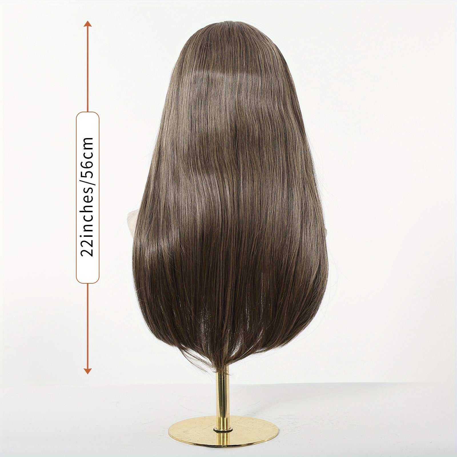 13x4 HD Transparent Front Lace Wig Glueless - 22Inch Straight Maroon Synthetic Hair with Natural Look & Comfort Fit | High-Temp Fiber for Daily Wear, Parties,, Music Events | Suitable for Skin Tones (No Glue Required)