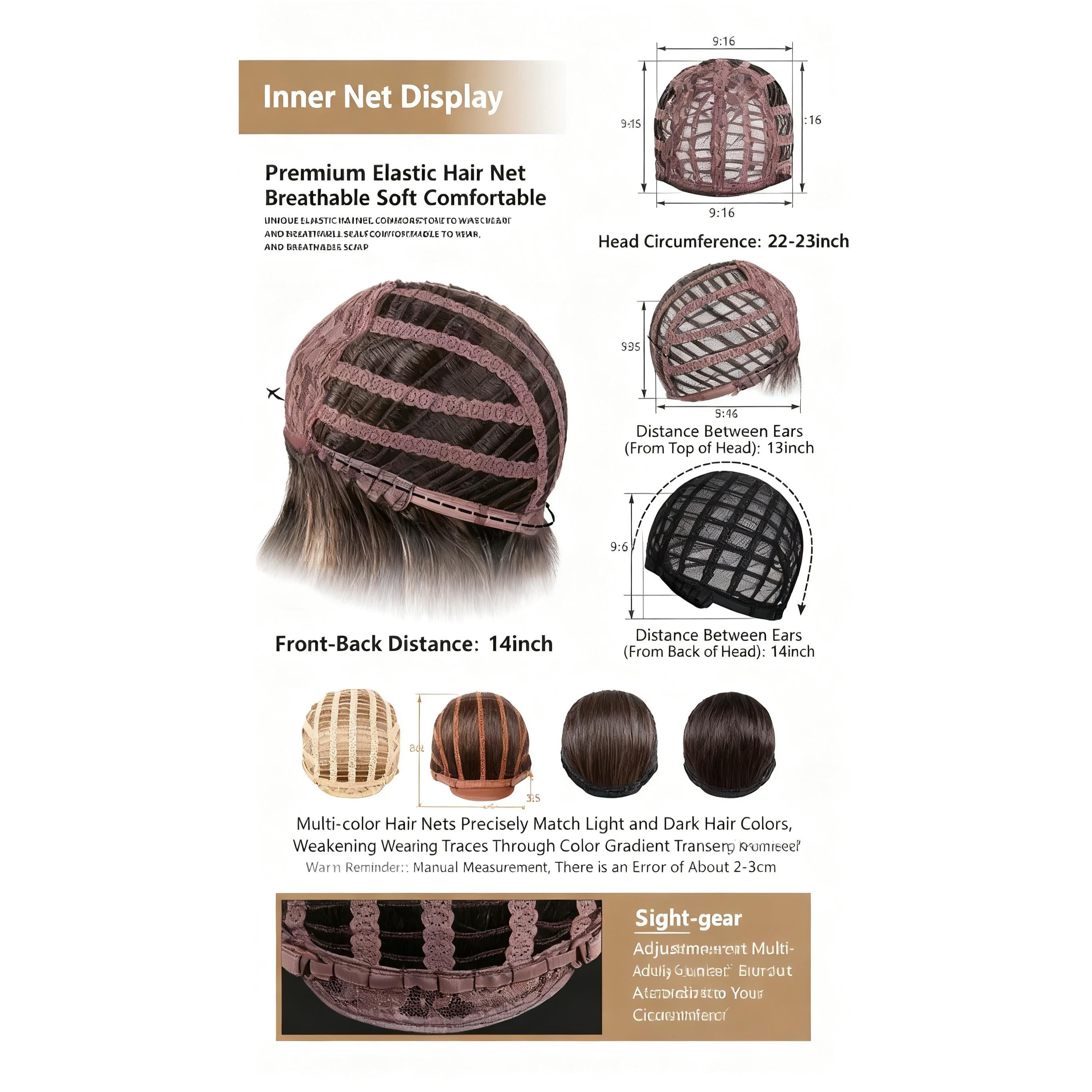 31-Inch Warm Brown Wig for Women with Long Hair, Large Waves, Made of High-Temperature Fiber, Hairline, Rose Net, Suitable for Daily Use and Party Wear