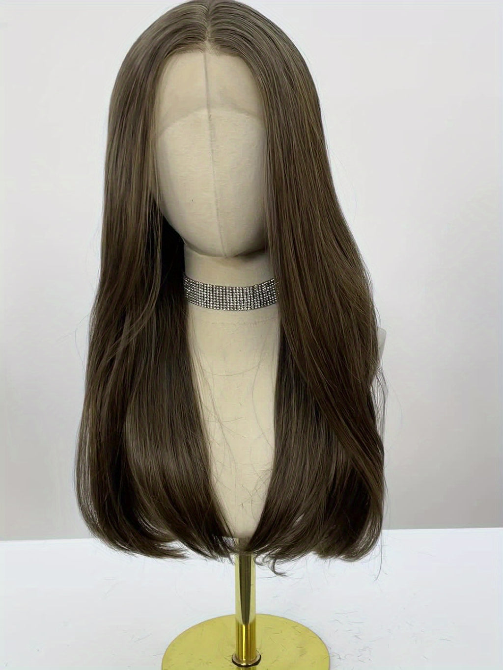 13x4 HD Transparent Front Lace Wig Glueless - 22Inch Straight Maroon Synthetic Hair with Natural Look & Comfort Fit | High-Temp Fiber for Daily Wear, Parties,, Music Events | Suitable for Skin Tones (No Glue Required)