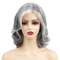 Border New European and American Foreign Trade New Gray-White Small Curly Short Curly Hair Synthetic Wig