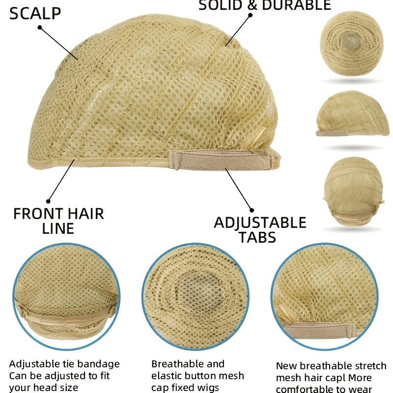 13.78inch Ombre Golden Curly Glueless Wig for Women Suitable for Women - Heat-Resistant Synthetic Hair, No Needed, Easy Wear & Go for Daily Use, Cosplay, Weddings, Music Festivals, Lightweight Volume & Look